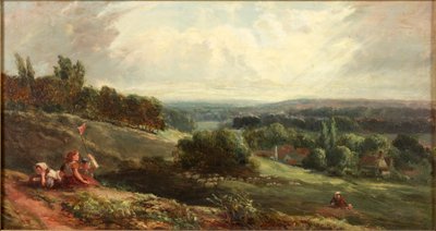 Landscape with Children by Samuel Bough
